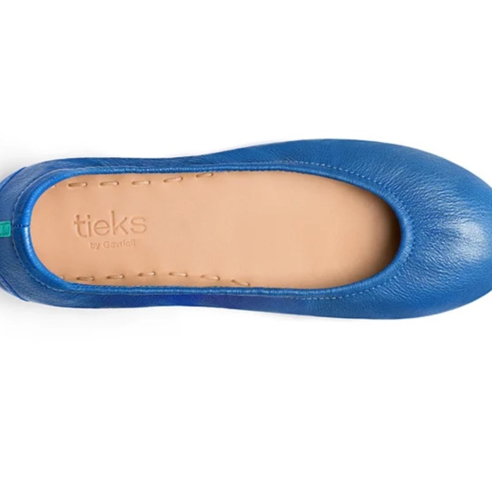 Tieks Cobalt Blue Leather Flats - Picture 5 of 7